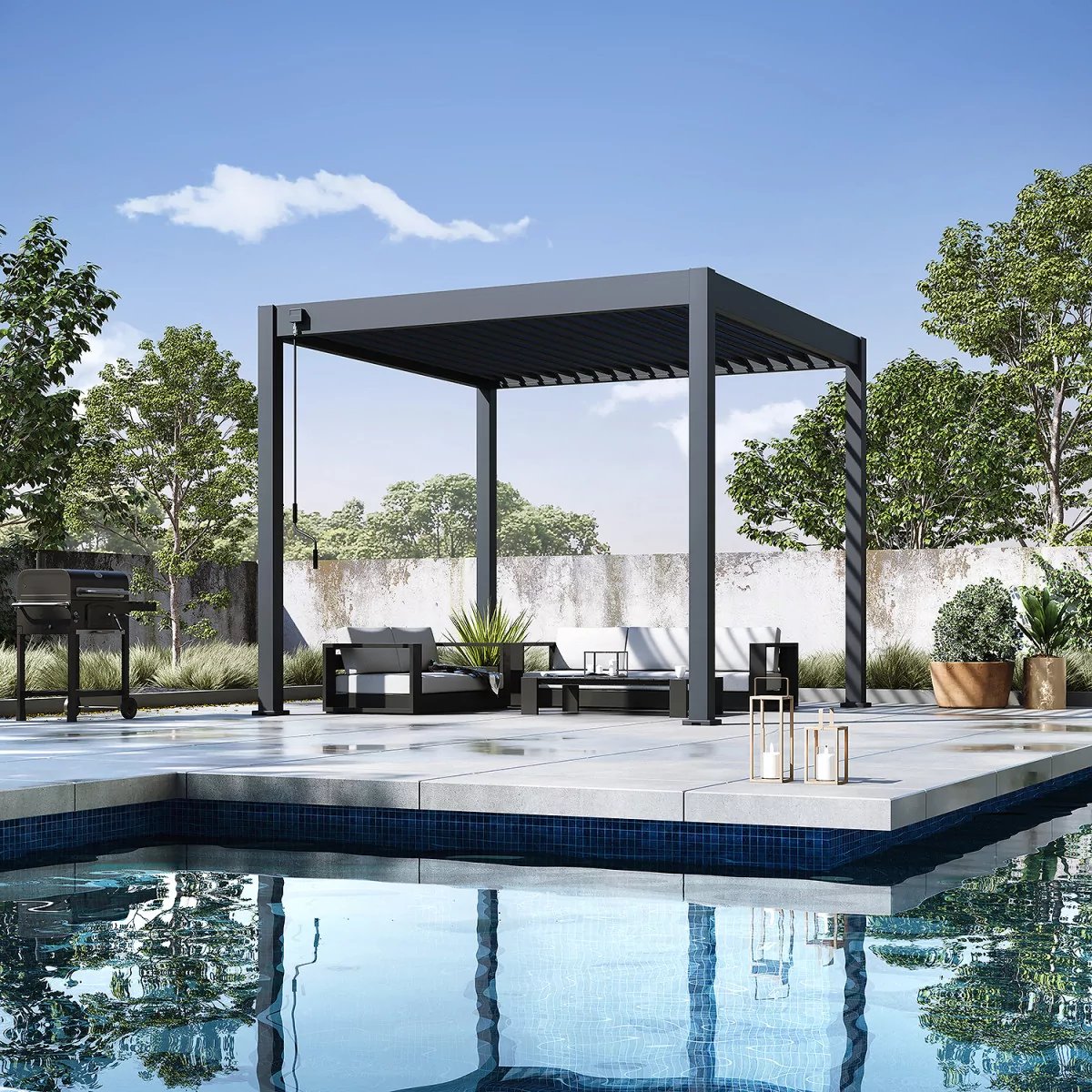 Pergola bioclimatique autoportée collection VS 3x3M